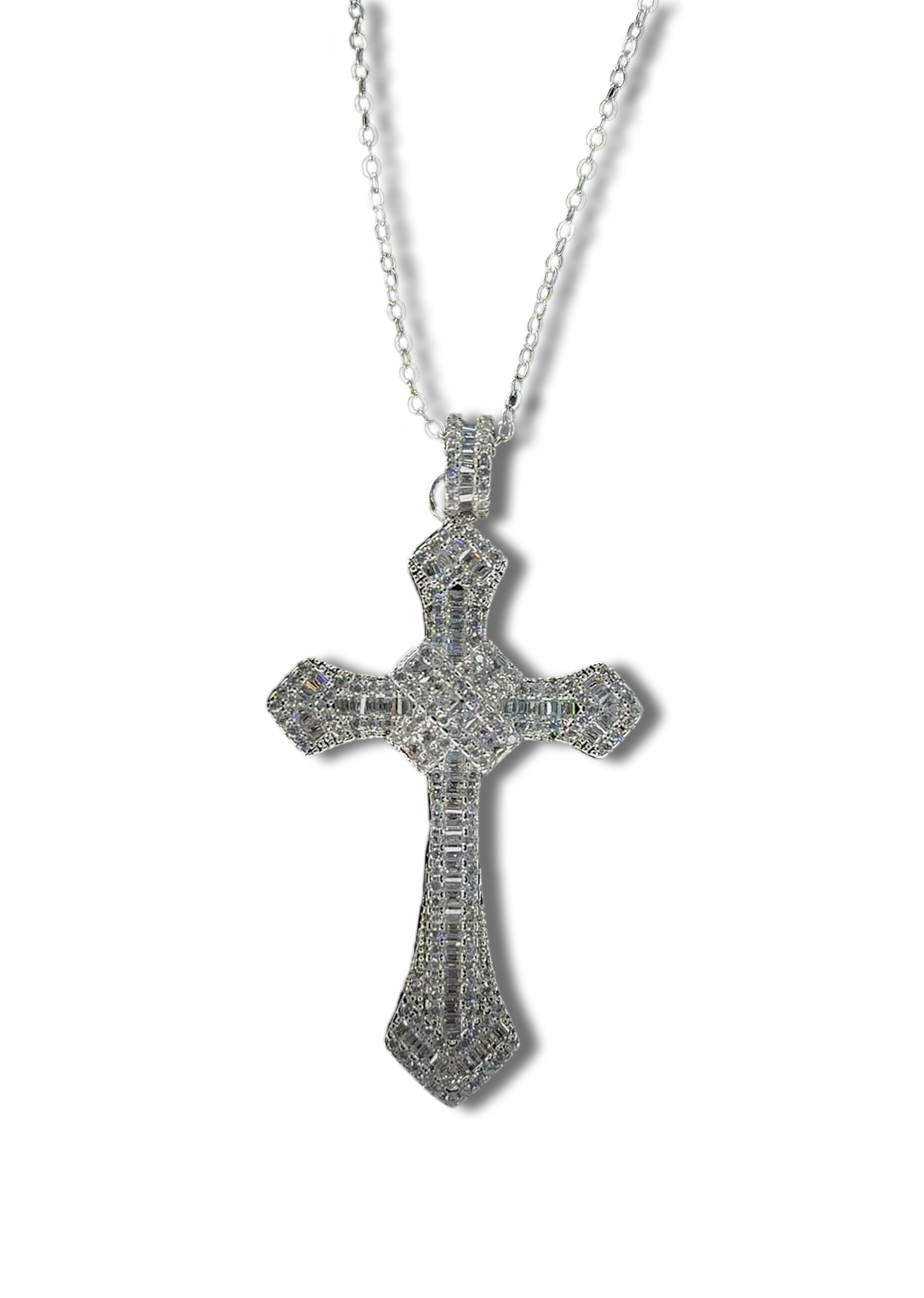 ‘’Lord of the Blings’’ Sterling Silver Cross Necklace