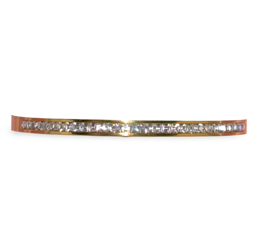 ‘’Golden Aura’’ Cubic Zirconia Bangle